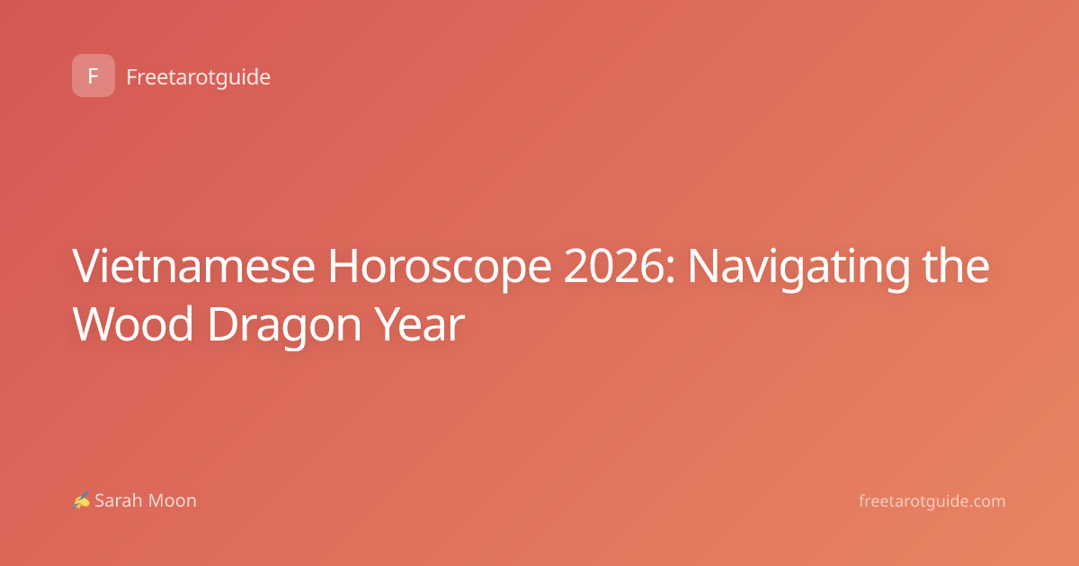 Vietnamese Horoscope 2026: Navigating the Wood Dragon Year