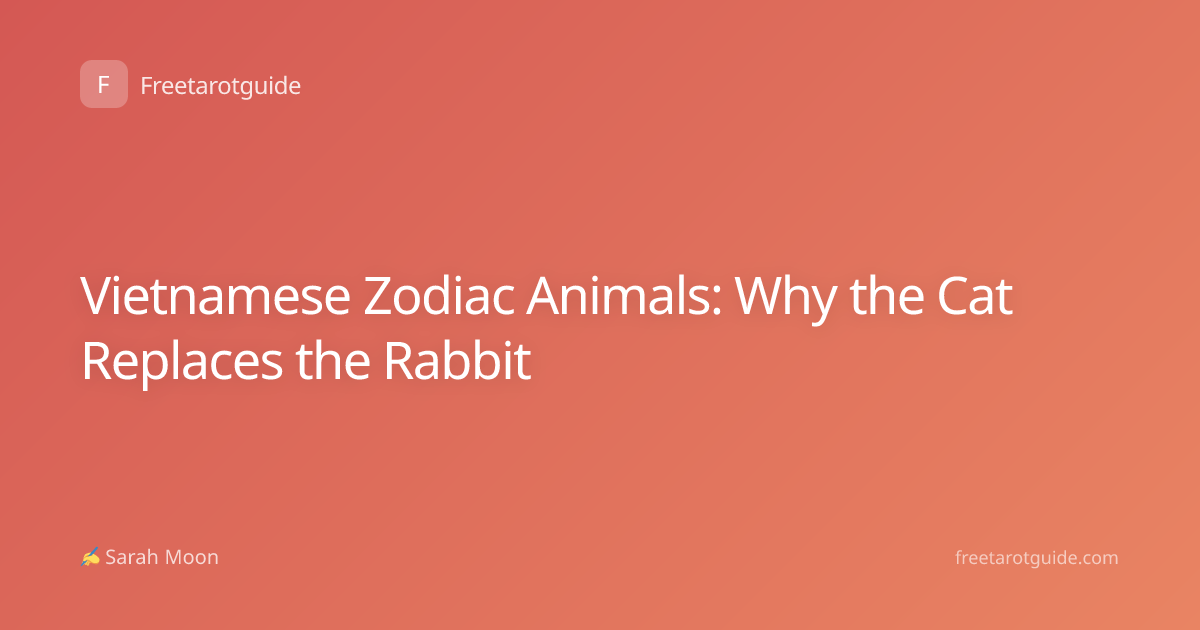 Vietnamese Zodiac Animals: Why the Cat Replaces the Rabbit