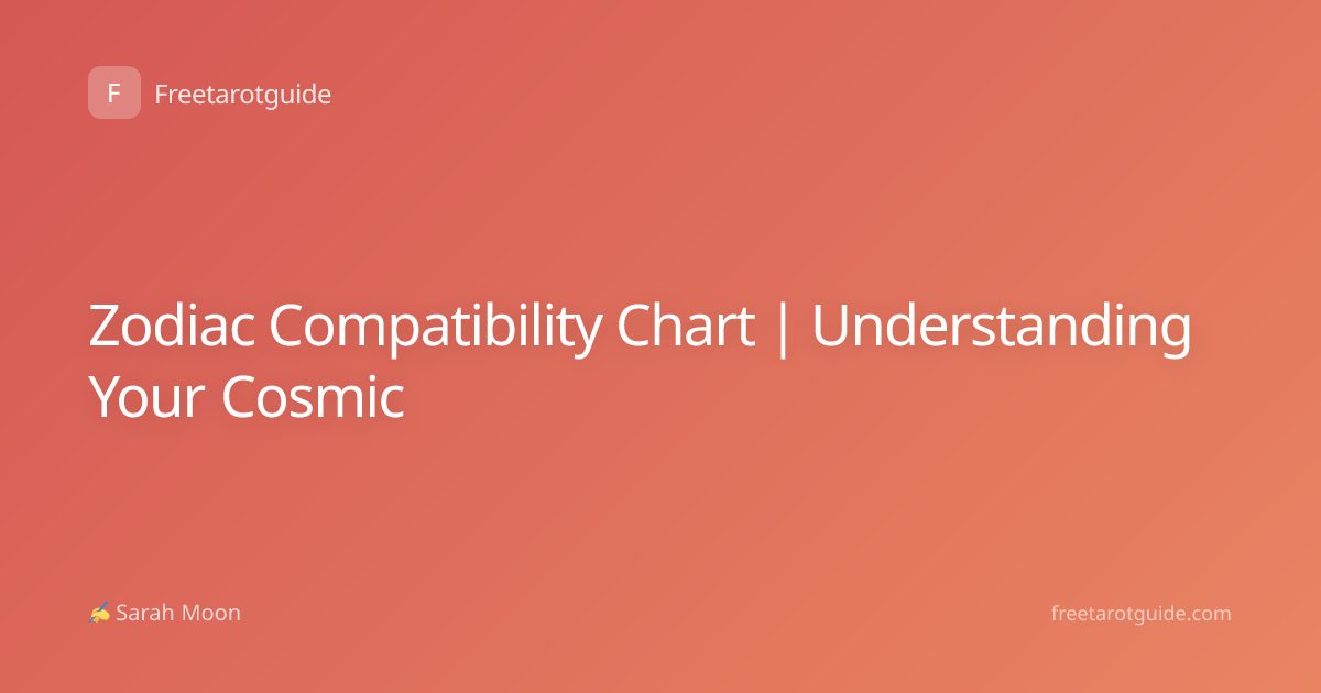 Zodiac Compatibility Chart | Understanding Your Cosmic